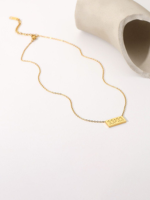 VIEN Gold-Plated Stainless Steel Waterproof Necklace
