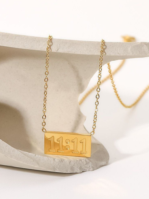 VIEN Gold-Plated Stainless Steel Waterproof Necklace - Image 3