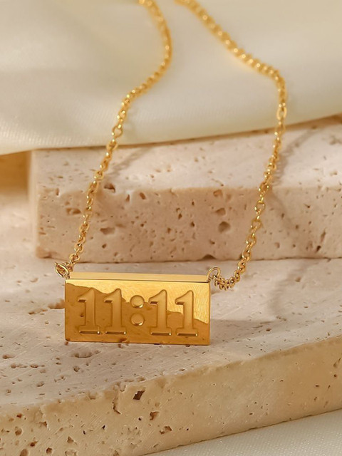 VIEN Gold-Plated Stainless Steel Waterproof Necklace - Image 4