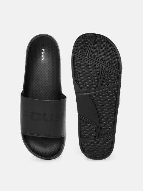 FCUK Men Brand Logo Printed Sliders - Image 5