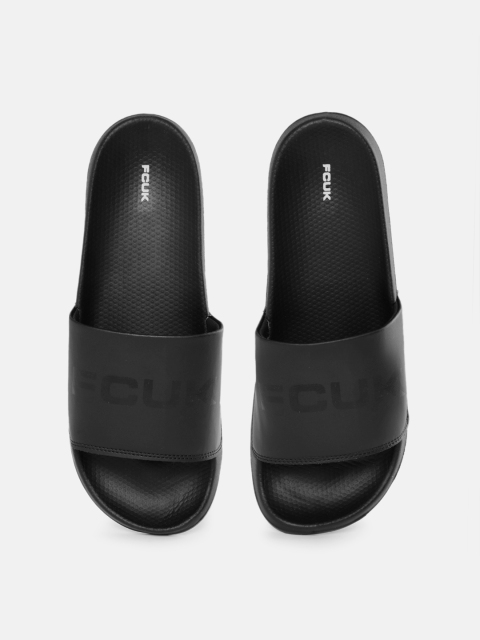 FCUK Men Brand Logo Printed Sliders - Image 2