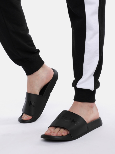 FCUK Men Brand Logo Printed Sliders - Image 8