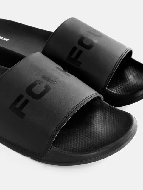 FCUK Men Brand Logo Printed Sliders - Image 6