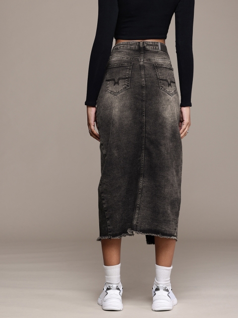 The Roadster Life Co. Women Straight Denim Midi Skirt - Image 3