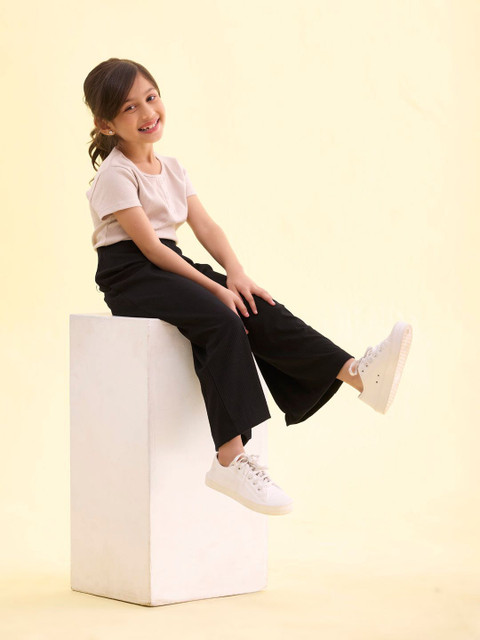 Go Colors Girls Knitted Palazzos - Image 4