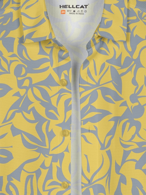 HELLCAT Boys Floral Opaque Printed Casual Shirt - Image 3