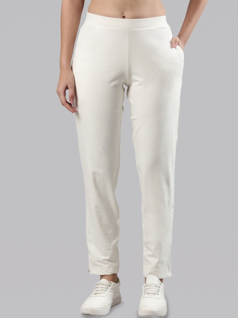 Femmora Women Solid Mid Rise Loose Fit Regular Trousers