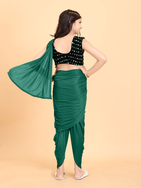 BAESD Solid Dhoti Saree - Image 4