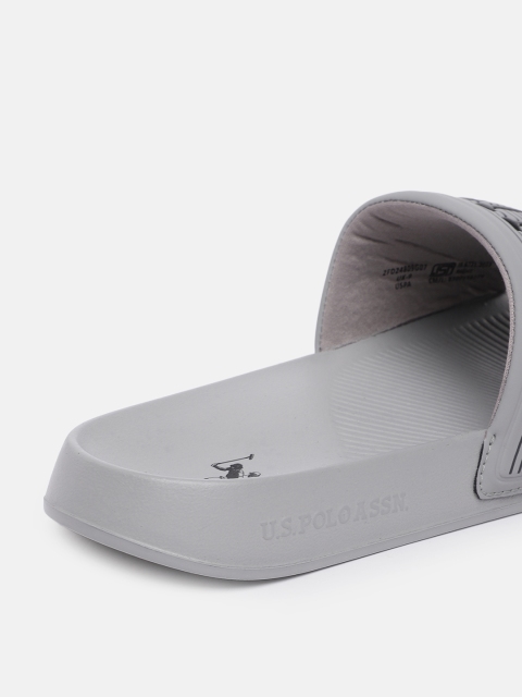 U.S. Polo Assn. Men BEESLEY Brand Logo Printed Sliders - Image 7