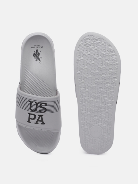 U.S. Polo Assn. Men BEESLEY Brand Logo Printed Sliders - Image 5