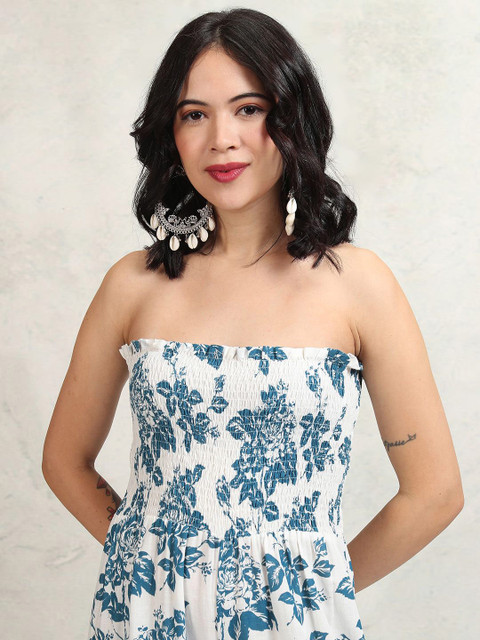 Vishudh Floral Printed Basic Jumpsuit