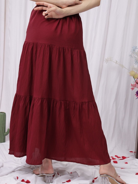 NEUDIS Women Flared Maxi Skirts - Image 4