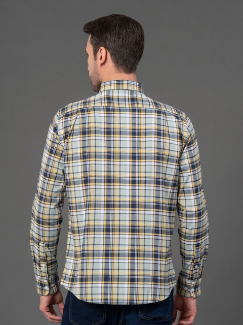 Red Tape Men Tartan Checks Checked Casual Shirt - Image 6