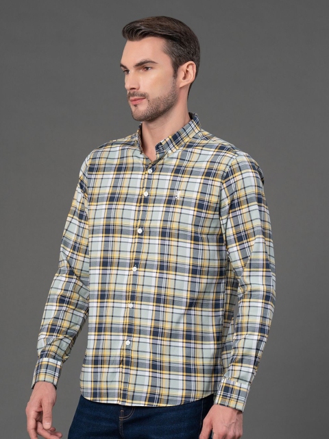 Red Tape Men Tartan Checks Checked Casual Shirt - Image 5
