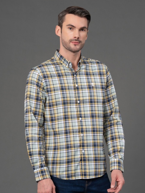Red Tape Men Tartan Checks Checked Casual Shirt - Image 4