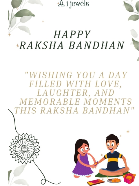 I Jewels Om Rudraksh Thread Rakhi With Roli Chawal & Greeting Card - Image 4