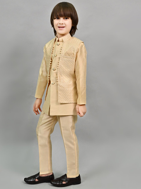 ahhaaaa Boys Embroidery Sherwani Set - Image 3