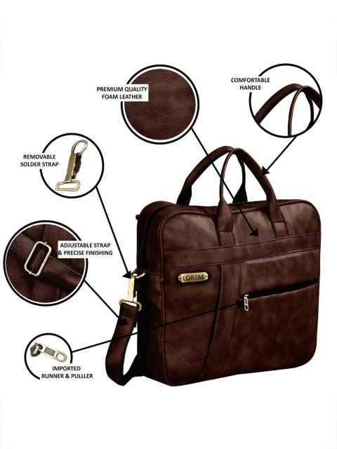 LOREM Unisex Textured Laptop Bag - Image 6