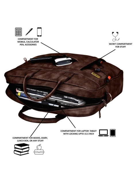 LOREM Unisex Textured Laptop Bag - Image 8