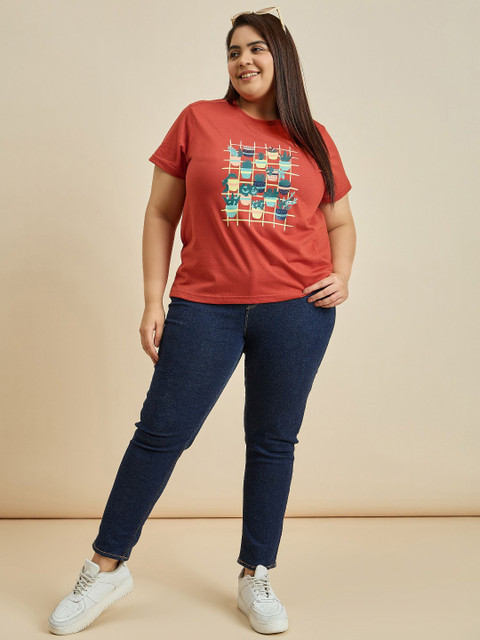 Sztori Women Printed Applique T-shirt - Image 5