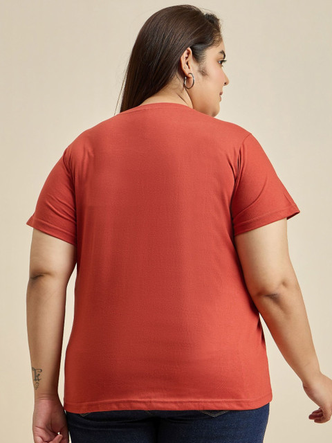 Sztori Women Printed Applique T-shirt - Image 4