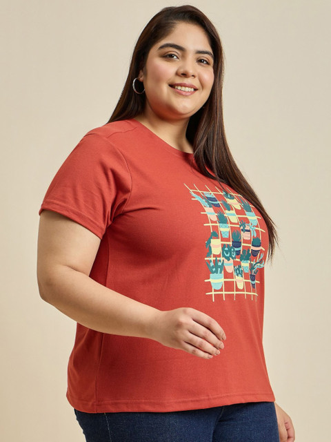 Sztori Women Printed Applique T-shirt - Image 3