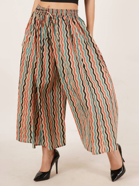 KALINI Women Printed Flared Ethnic Palazzos