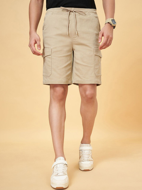 People Men Mid Rise Cargo Shorts