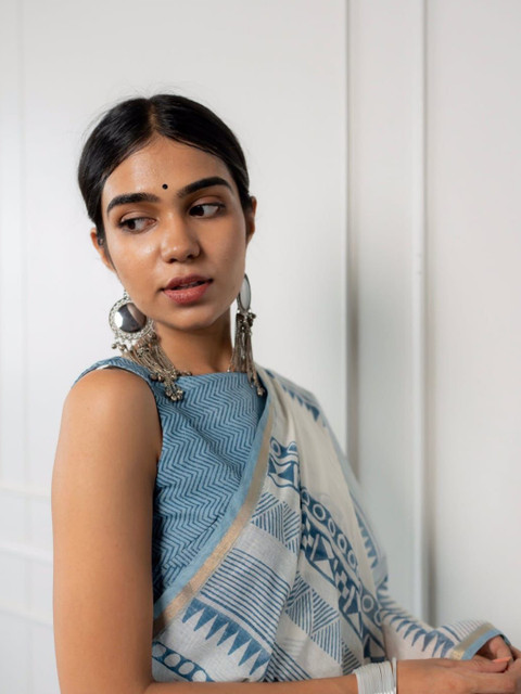 AWRIYA Zari Chanderi Saree - Image 5