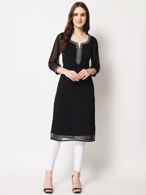 ARDITA Embroidered Straight Kurta