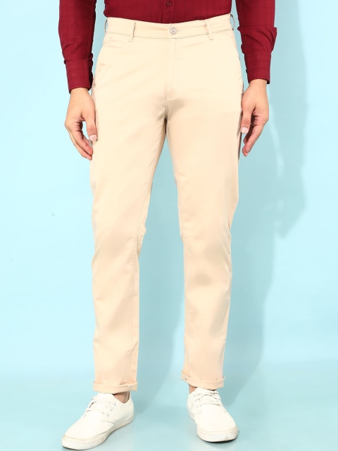 Crimsoune Club Men Smart Slim Fit Easy Wash Casual Trousers