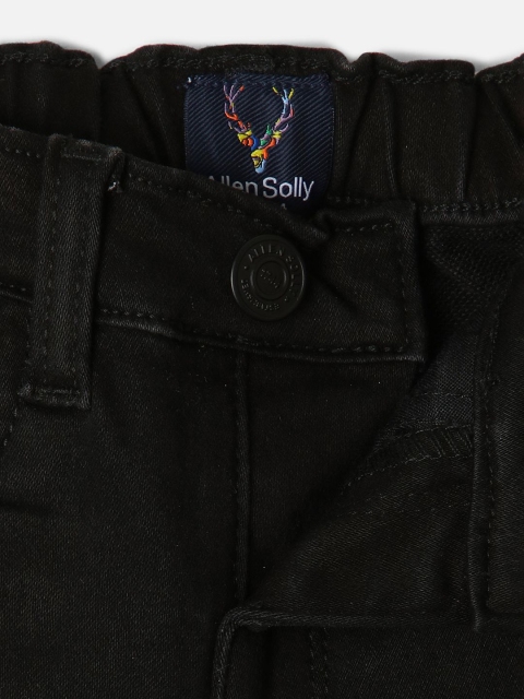 Allen Solly Junior Boys Black Regular Fit Mid-Rise Jeans - Image 3