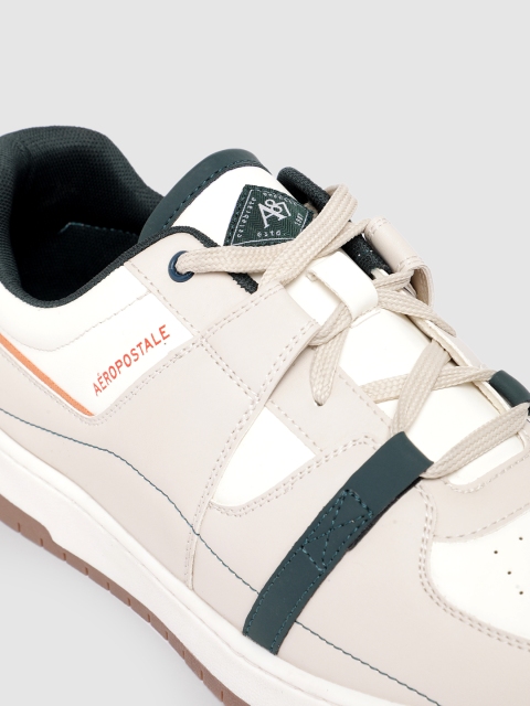 Aeropostale Men Colourblocked Sneakers with Perforated Detailing - Image 8