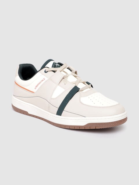 Aeropostale Men Colourblocked Sneakers with Perforated Detailing - Image 2