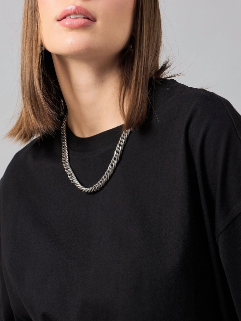 98 Degree North Women Polo Collar Pure Cotton Pockets T-shirt - Image 2