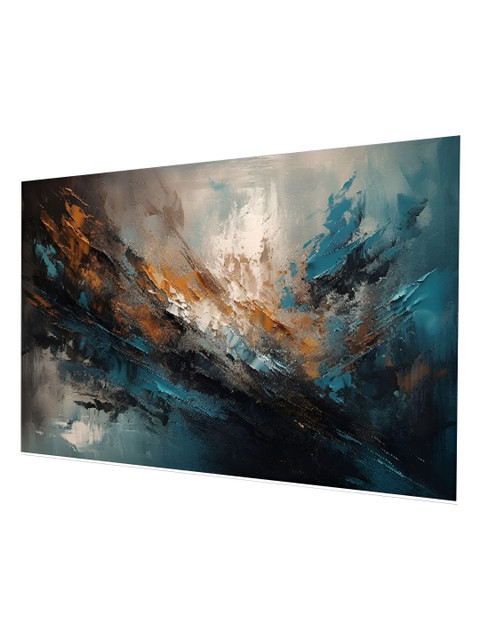 nestroots Blue & Brown 1 Piece Canvas Other Wall Paintings - Image 5