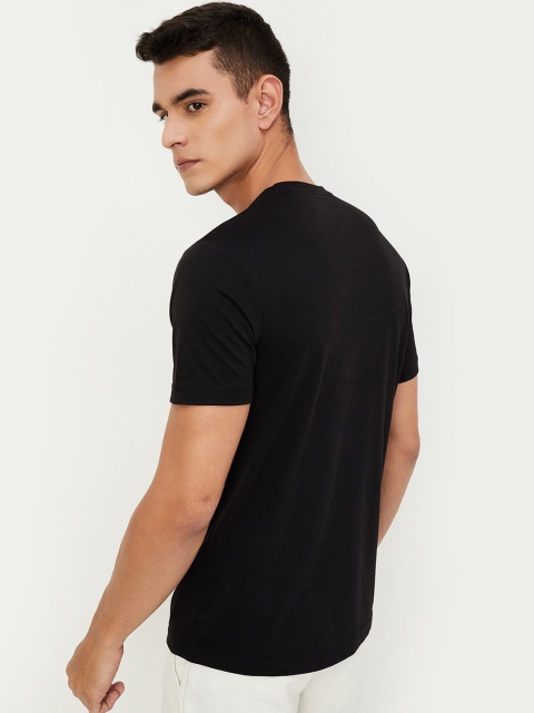 max Men Pack of 2 Solid Cotton T-shirt - Image 3