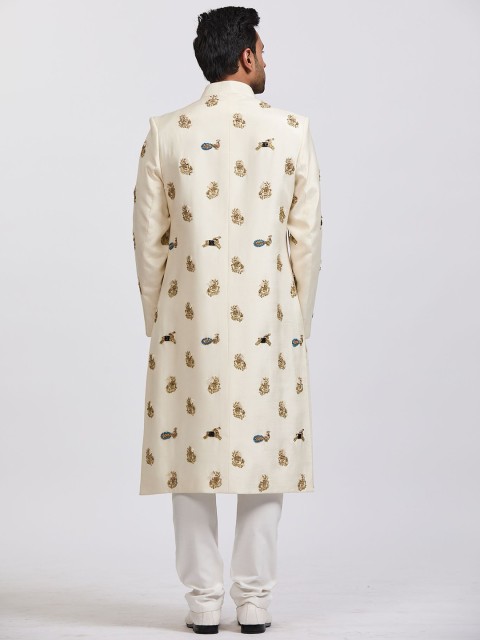 Agrajain Embroidered Ramthambore Sherwani Set - Image 4