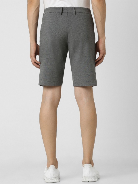 Van Heusen Flex Men Textured Casual Regular Fit Shorts - Image 3