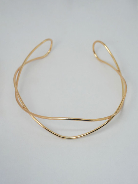 Niscka Gold Plated Choker Necklace