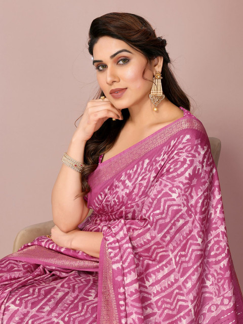 KALINI Batik Zari Saree - Image 5