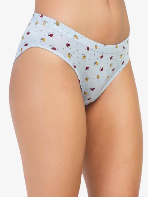 LADYLAND Pack Of 3 Women Assorted Antibacterial Cotton Hipster Briefs - Image 4