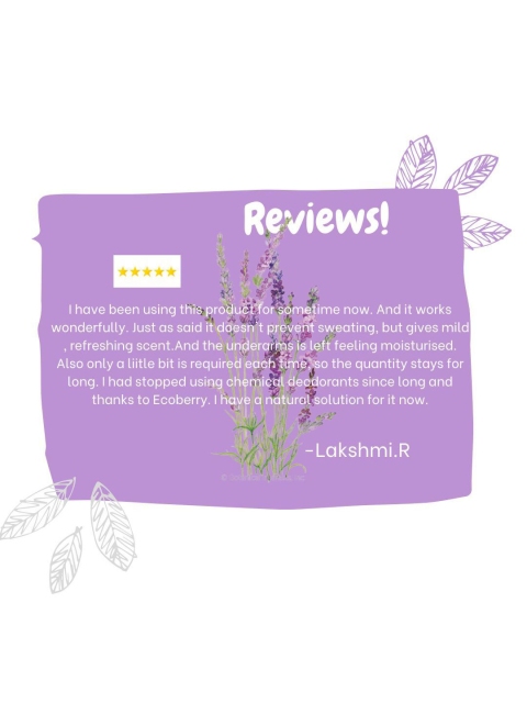 EcoBerry Lavender Ylang Ylang Stick Deodorant - 100ml - Image 7