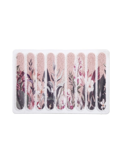 FABINALIV Pink & White Anti Skid Doormat - Image 2