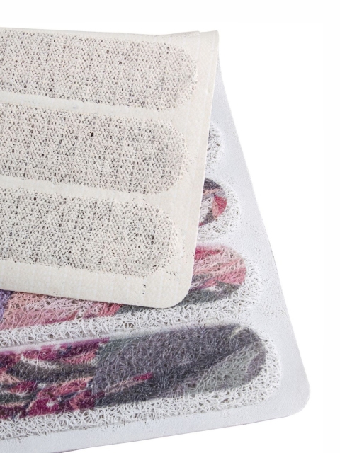 FABINALIV Pink & White Anti Skid Doormat - Image 4