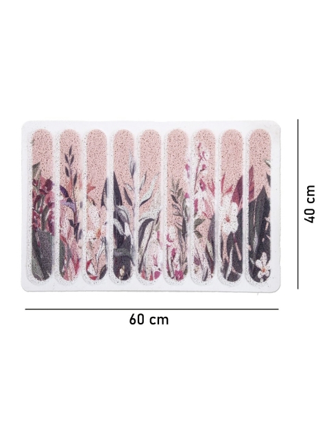 FABINALIV Pink & White Anti Skid Doormat - Image 3