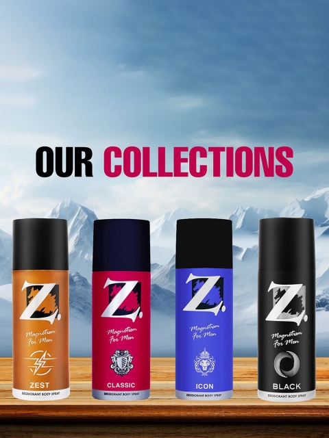 Z-MAGNETISM FOR MEN Set of 2 Classic Long Lasting Deodorant Spray - 175ml / 116.6g Each - Image 2
