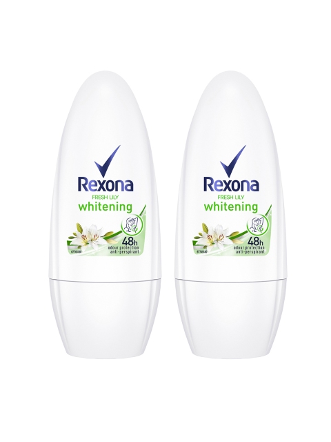 REXONA Women Set Of 2 Fresh Lily Underarm Anti-Perspirant Roll-On Deodorant - 50ml Each