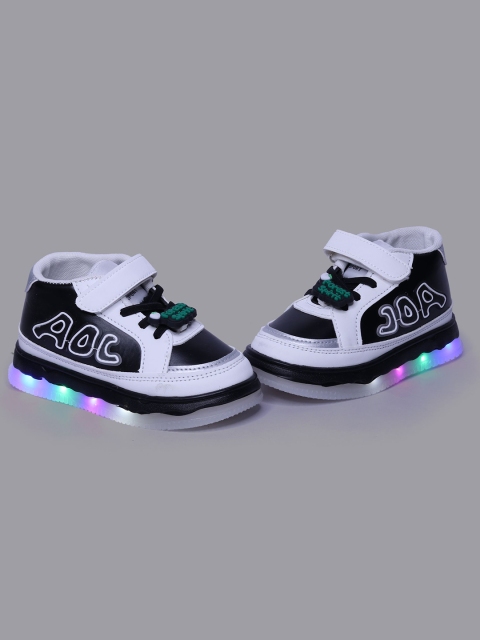 FEETWELL SHOES Unisex Kids Colourblocked PU Sneakers