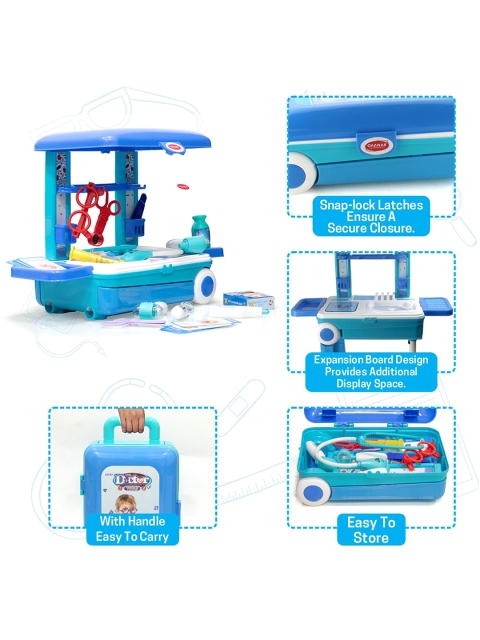 Aditi Toys Kids 13 Pcs Doctor Kit with Trolley - Image 2